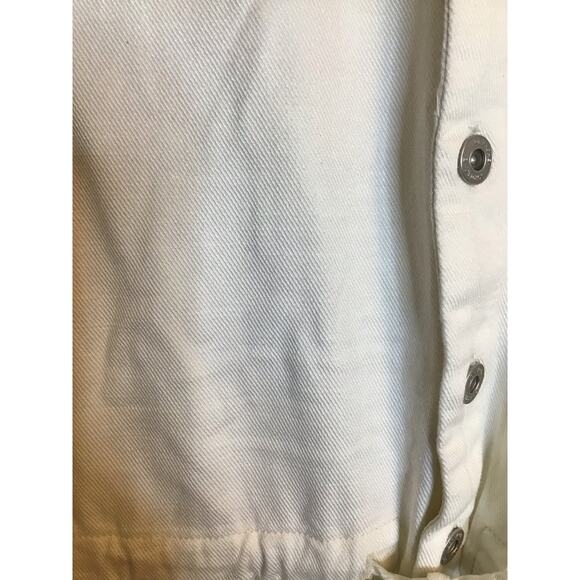 Jordache Women One pice Denim Jumpsuit Sz. Large Cream NWT  Trendy Jumpsuit - Picture 5 of 9